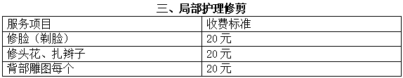 局部护理修剪